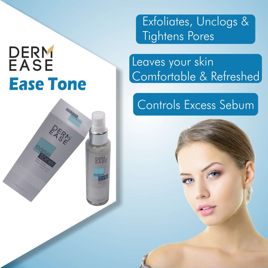 DERM EASE Ease Tone Skin Toner Combo